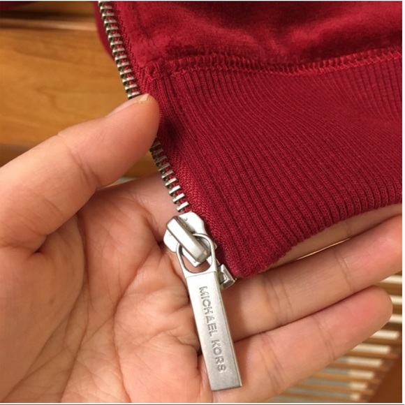 Michael Kors - Velvet Deep Red Jacket - Picture 4 of 8